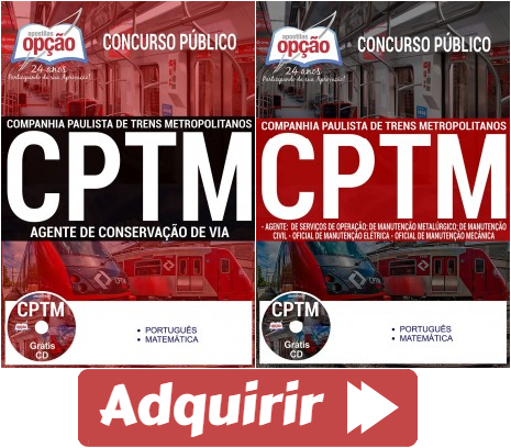 Apostilas Diversos Empregos do Concurso Público da CPTM SP 2017