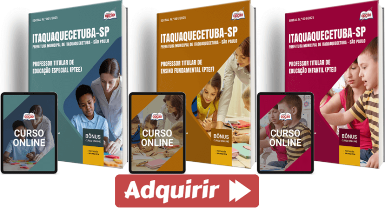 Apostilas Concurso Prefeitura Itaquaquecetuba SP 2025 Professores