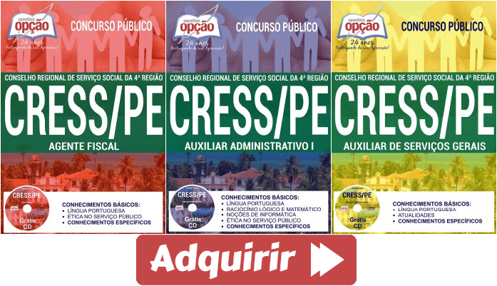 Apostila Concurso CRESS RJ 2022 Auxiliar de Serviços Gerais