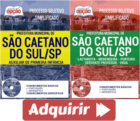 Apostilas Processo Seletivo Prefeitura de São Caetano do Sul/SP – 2017, cargos: Comum a Todos os Empregos