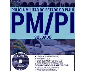 Apostila Concurso Polícia Militar do Estado do Piauí – PM/PI – 2017, cargo: Soldado PM