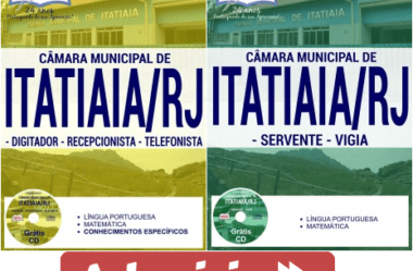 Apostilas Concurso Câmara Municipal de Itatiaia / RJ – 2017, Diversos Empregos