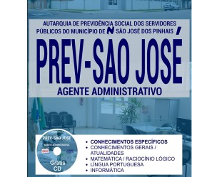 Apostila Agente Administrativo do Concurso Público da PREV-SÃO JOSÉ / PR – 2017