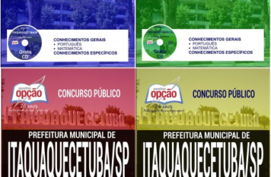 Apostilas Auxiliar de Creche, Auxiliar de Sala Especial e Professores do Concurso Público da Prefeitura de Itaquaquecetuba / SP – 2017