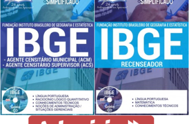 Apostilas Recenseador e Agente Censitário Municipal e Supervisor do Processo Seletivo do IBGE – 2017