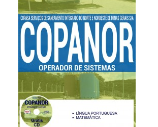 Apostila Concurso COPANOR / MG – 2017, emprego: Operador de Sistemas