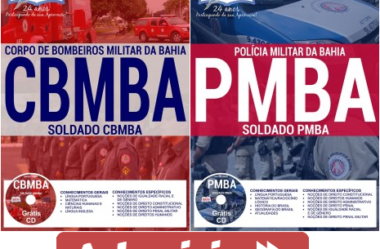 Apostilas de Estudo Concurso PM / BA e CBM/BA – 2017, Curso de Formação de Soldado Policial e Bombeiro Militar