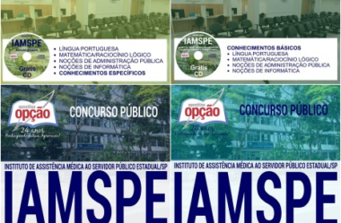 Apostilas Concurso IAMSPE / SP – 2017, Vários Cargos