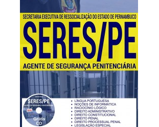 Apostila Concurso SERES / PE – 2017, cargo: Agente de Segurança Penitenciária