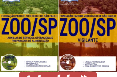 Apostilas Diversos Cargos do Concurso Público da Fundação Parque Zoológico de São Paulo – 2017