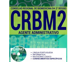 Apostila Concurso CRBM-2 / 2017, cargo: Agente Administrativo