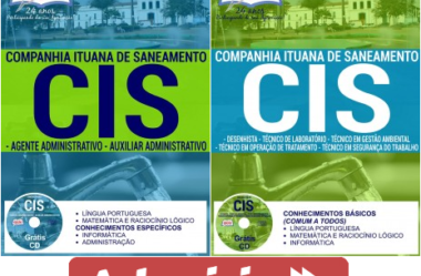 Apostilas Concurso Companhia Ituana de Saneamento / CIS – 2017, Comum a Vários Empregos