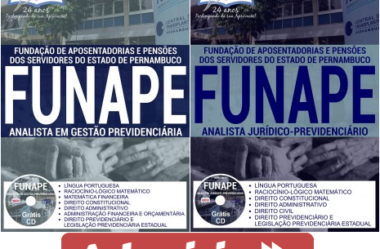 Apostilas Analista Jurídico Previdenciário e Analista em Gestão Previdenciária do Concurso Público da FUNAPE – 2017