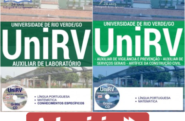 Apostilas Concurso Universidade de Rio Verde – UniRV / 2017, Diversos Empregos