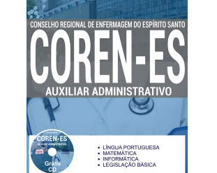Apostila de Estudo Concurso COREN / ES – 2017, cargo: Auxiliar Administrativo