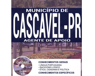 Apostila Agente de Apoio do Concurso da Prefeitura de Cascavel/PR – 2017