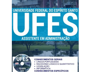 Apostila Concurso UFES – 2017, cargo: Assistente em Administração
