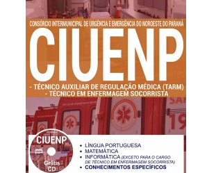 Apostila Técnico em Enfermagem Socorrista e Técnico Auxiliar em Regulação Médica do Concurso da CIUENP – 2017