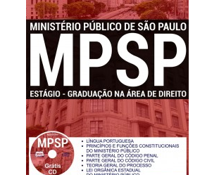 Apostila de Estudo 22º Processo Seletivo de Estágio do MP/SP – 2017, área de Direito