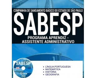 Apostila de Estudo Concurso Programa Aprendiz da SABESP – 2017, Aprendizagem Assistente Administrativo