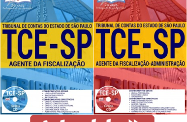 Apostilas Agente da Fiscalização e Agente da Fiscalização – Administração do Concurso Público do TCE / SP – 2017