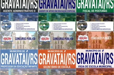 Apostilas Vários Cargos do Concurso Público do Município de Gravataí / RS – 2017