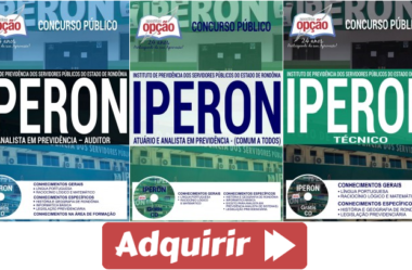 Apostilas Concurso Público IPERON – 2017, empregos: Técnicos, Atuário e Analistas