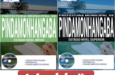 Apostilas Processo Seletivo Prefeitura de Pindamonhangaba / SP – 2017, Estágios de Nível Médio e Superior