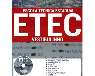 Material de Estudo Processo Seletivo Vestibulinho ETEC (São Paulo) – Escola Técnica Estadual 1º Semestre – 2018