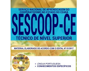 Apostila Técnico de Nível Superior do Processo Seletivo do SESCOOP / CE – 2017