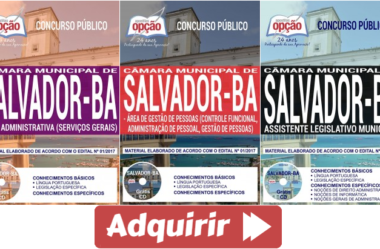 Apostilas Assistente e Analista do Concurso Público da Câmara de Salvador / BA – 2017/2018