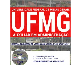 Apostila Concurso Público UFMG – 2018, Auxiliar em Administração