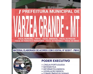 Apostila Carreira Fiscal Municipal do Concurso da Prefeitura Várzea Grande / MT – 2017/2018