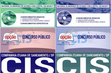 Apostilas Concurso CIS / SP – 2017/2018, Comum Vários Empregos