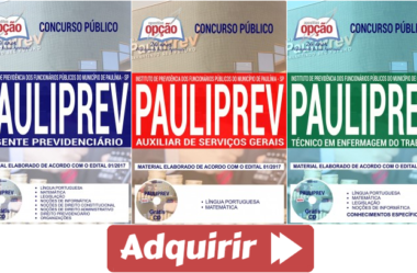 Concurso Público PAULIPREV / SP – 2018, Apostilas Preparatórias para Diversos Cargos