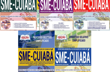 Apostilas Diversos Cargos do Processo Seletivo da SME de Cuiabá / MT – 2017/2018