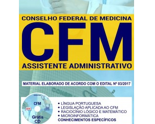 Apostila Concurso Público CFM / DF – 2018, Assistente Administrativo