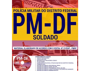 Apostila Concurso Público PM / DF – 2018, Soldado PM (Quadro de Praças)