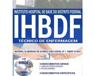 Material de Estudo Processo Seletivo IHB/DF – 2018, função: Técnico de Enfermagem