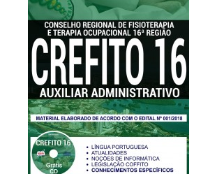 Apostila Auxiliar Administrativo do Concurso Público do CREFITO 16ª Região / MA – 2018