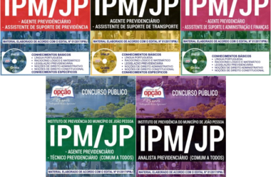 Apostilas Concurso Público IPM / JP – 2018, empregos: Agente, Técnico e Analista Previdenciário