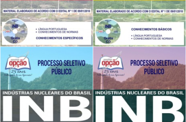 Apostilas Diversos Cargos do Processo Seletivo da INB – 2018