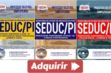 Apostilas Professor “SL” Todas Especialidades do Processo Seletivo da SEDUC / PI – 2018