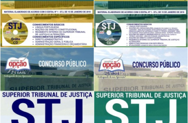 Apostilas Técnico Judiciário e Analista Judiciário do Concurso Público do STJ – 2018