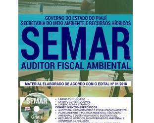 Apostila Auditor Fiscal Ambiental do Concurso Público da SEMAR / PI – 2018