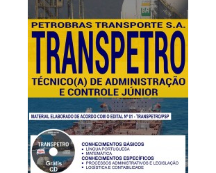 Apostila Processo Seletivo TRANSPETRO – 2018, Técnico(a) de Administração e Controle Júnior