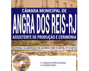 Apostila Estudar Concurso Público Câmara de Angra dos Reis / RJ – 2018, Assistente de Produção e Cerimônia