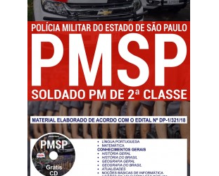 Apostila Soldado PM de 2ª Classe do Concurso Público da PM / SP – 2018