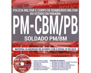 Apostila Concurso PM / PB e CBM / PB – 2018, Soldado