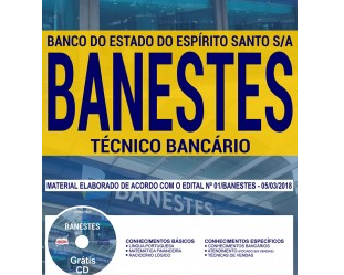 Apostila Técnico Bancário do Concurso Público do BANESTES – 2018